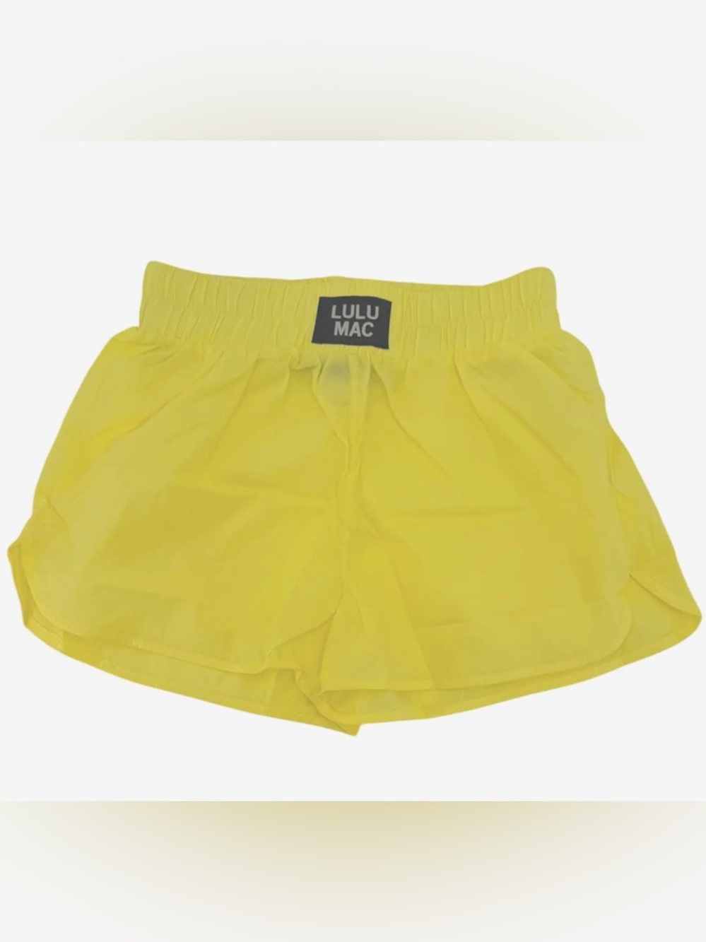 Lulu Mac Youth 1000 Neon Yellow Athletic Shorts